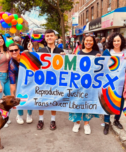 Poderosas at a pride event.